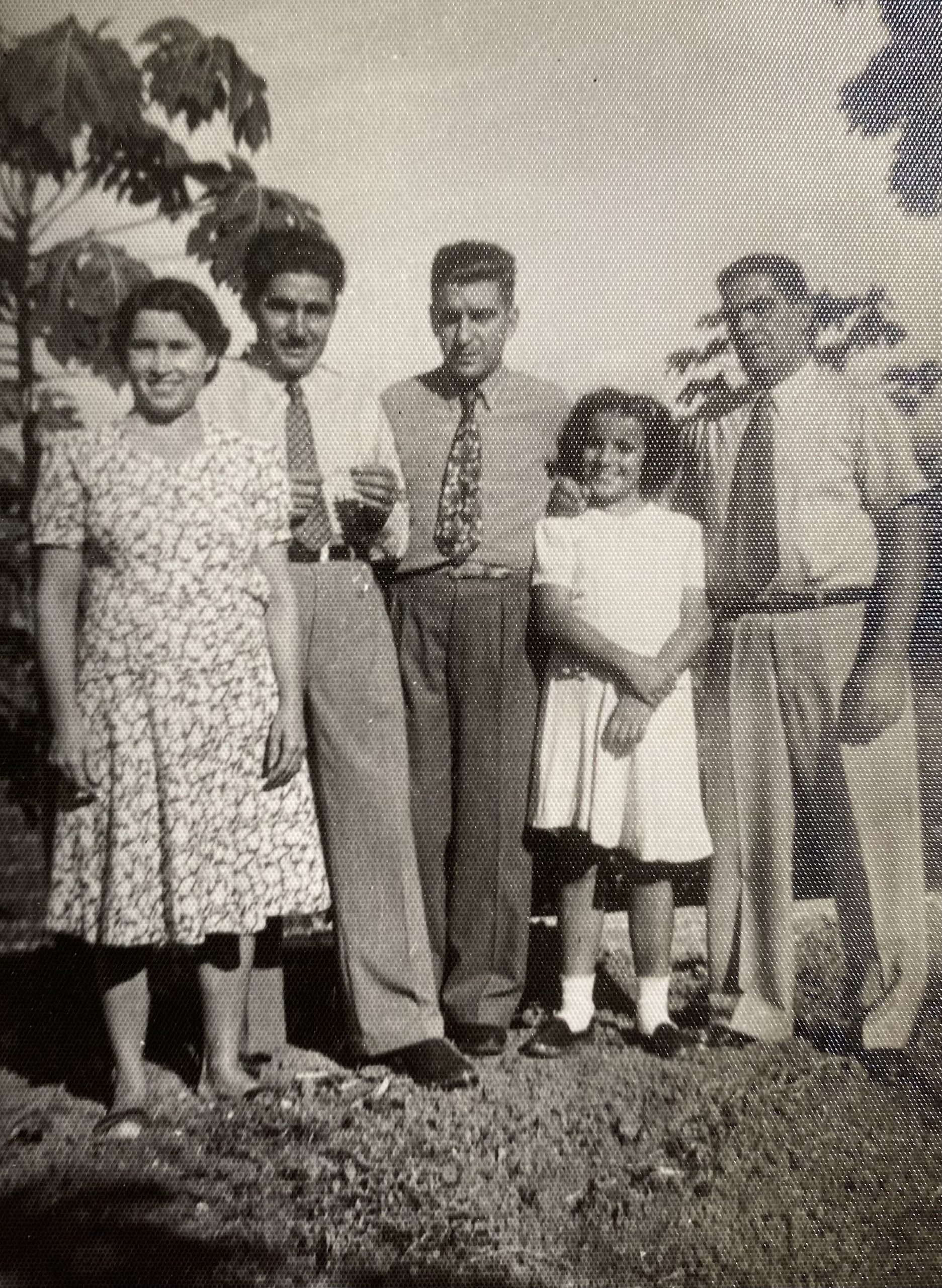 ..., Titio Avelino,.Vovô Amadeu, Odete e Titio Emílio